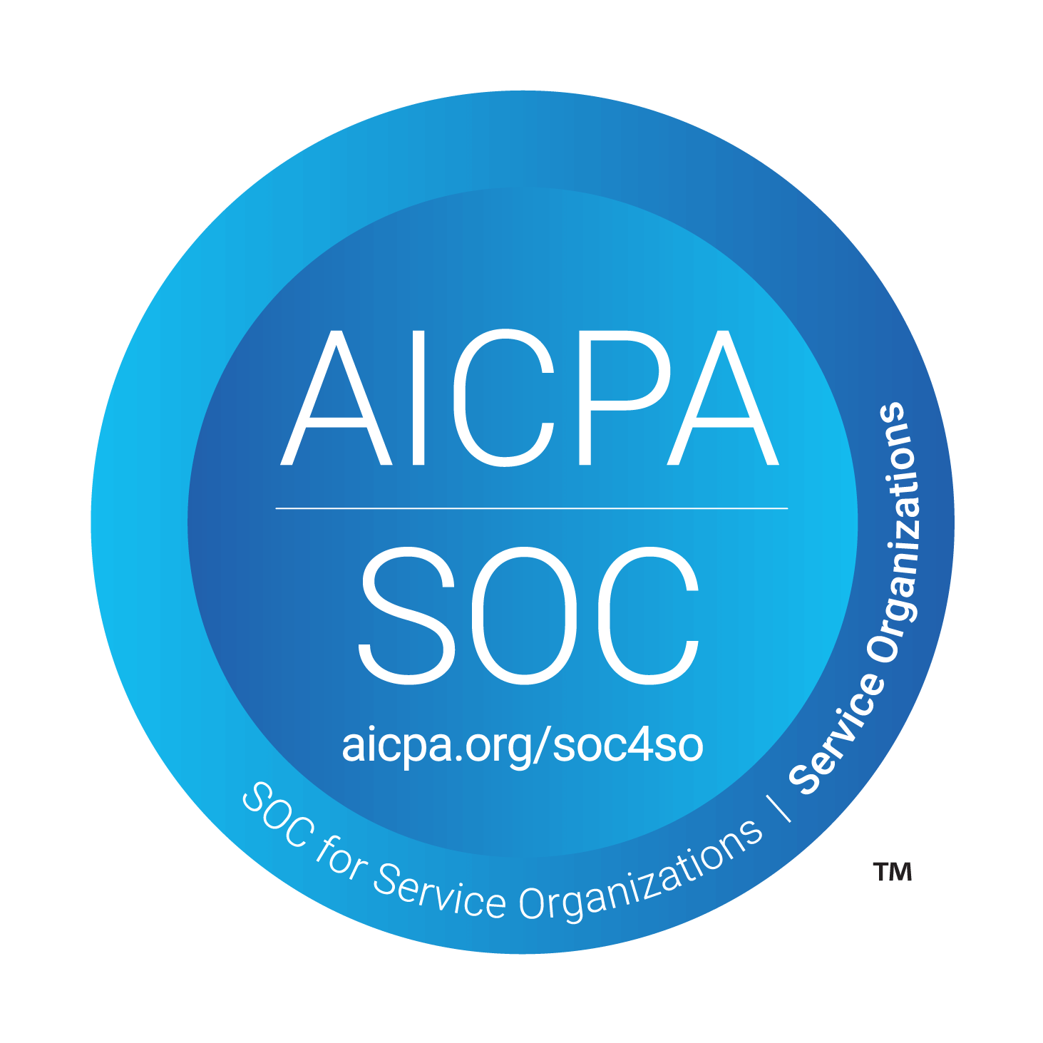 AICPA SOC 2 for Service Organizations certification badge
